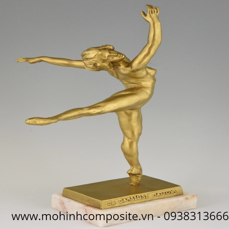 mo hinh bang composite dep22 1 5772 - Mô hình búp bê nhảy múa ba lê sang trọng cao 1500mm